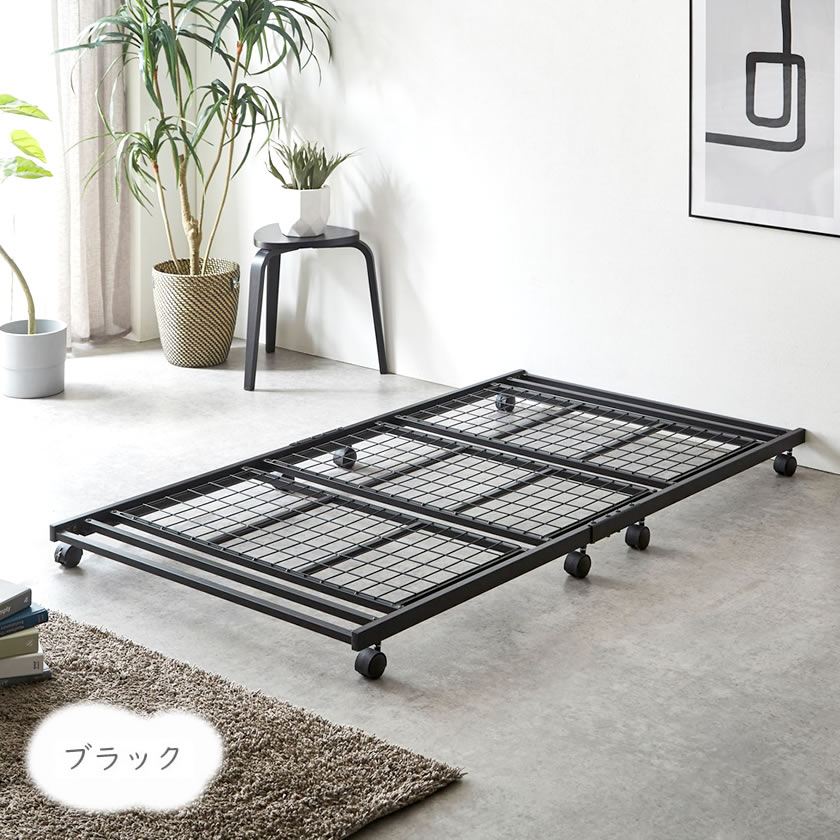 楽天市場】エディス アイアンベッド 子ベッド キャスター付きベッド 耐