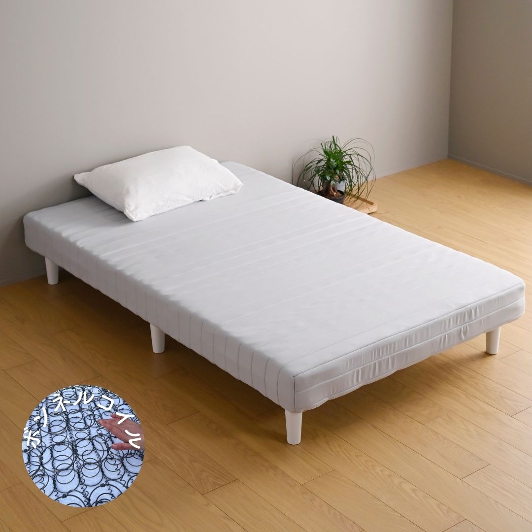 楽天市場】組み立て簡単 脚付きマットレス シングル/セミダブル/ダブル