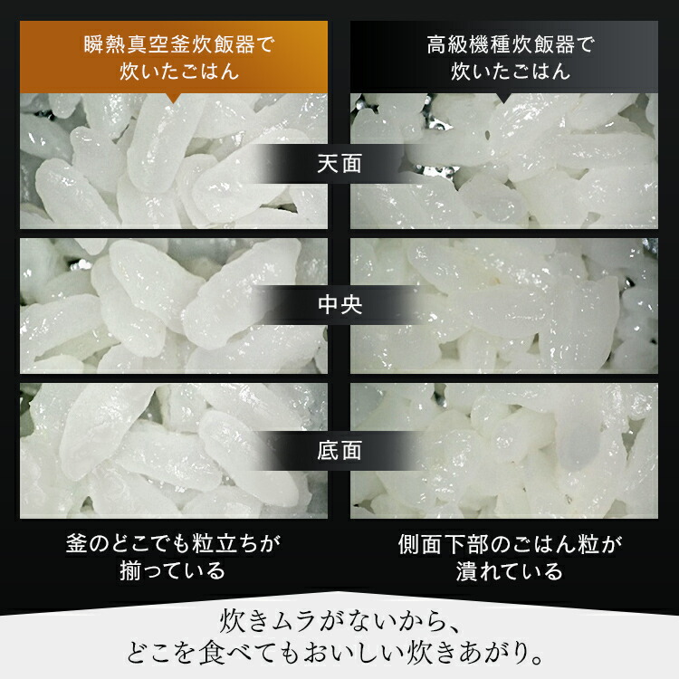 楽天市場】[期間限定☆45%OFF!] 炊飯器 5合炊き 5.5合 IH 瞬熱真空釜