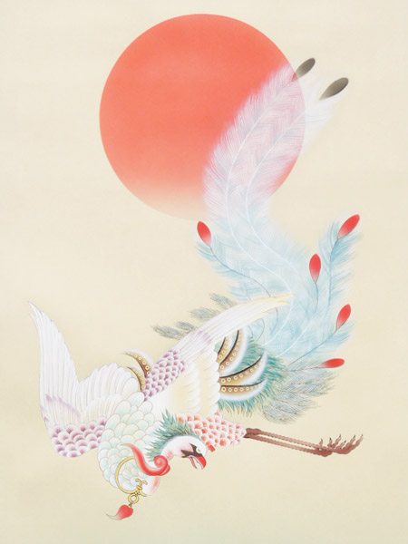 楽天市場】掛け軸 二重橋鳳凰之図 (川村観峰) 送料無料 【掛軸】【一間