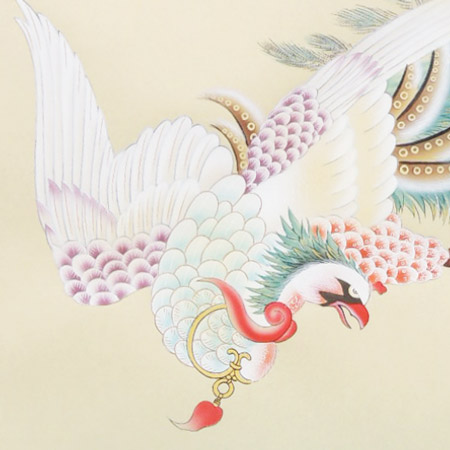 楽天市場】掛け軸 二重橋鳳凰之図 (川村観峰) 送料無料 【掛軸】【一間