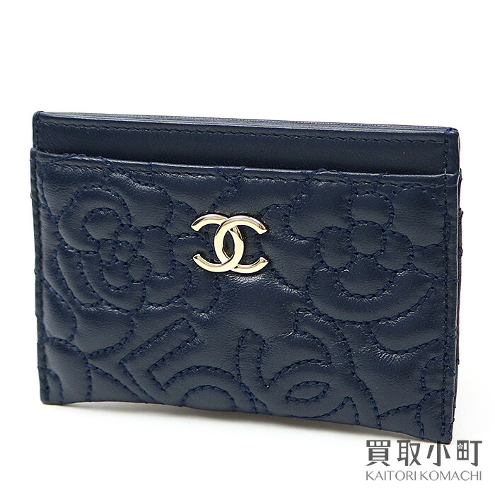 楽天市場】【美品】シャネル 【CHANEL】アイコンステッチ カードケース