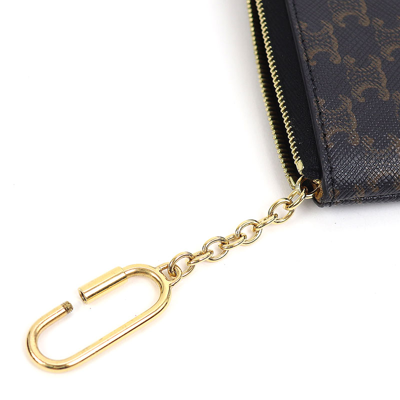 楽天市場】【美品】セリーヌ【CELINE】コイン＆カードポーチ キュイル