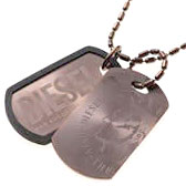 楽天市場】DIESEL ペンダントネックレスディーゼル ダブルプレート