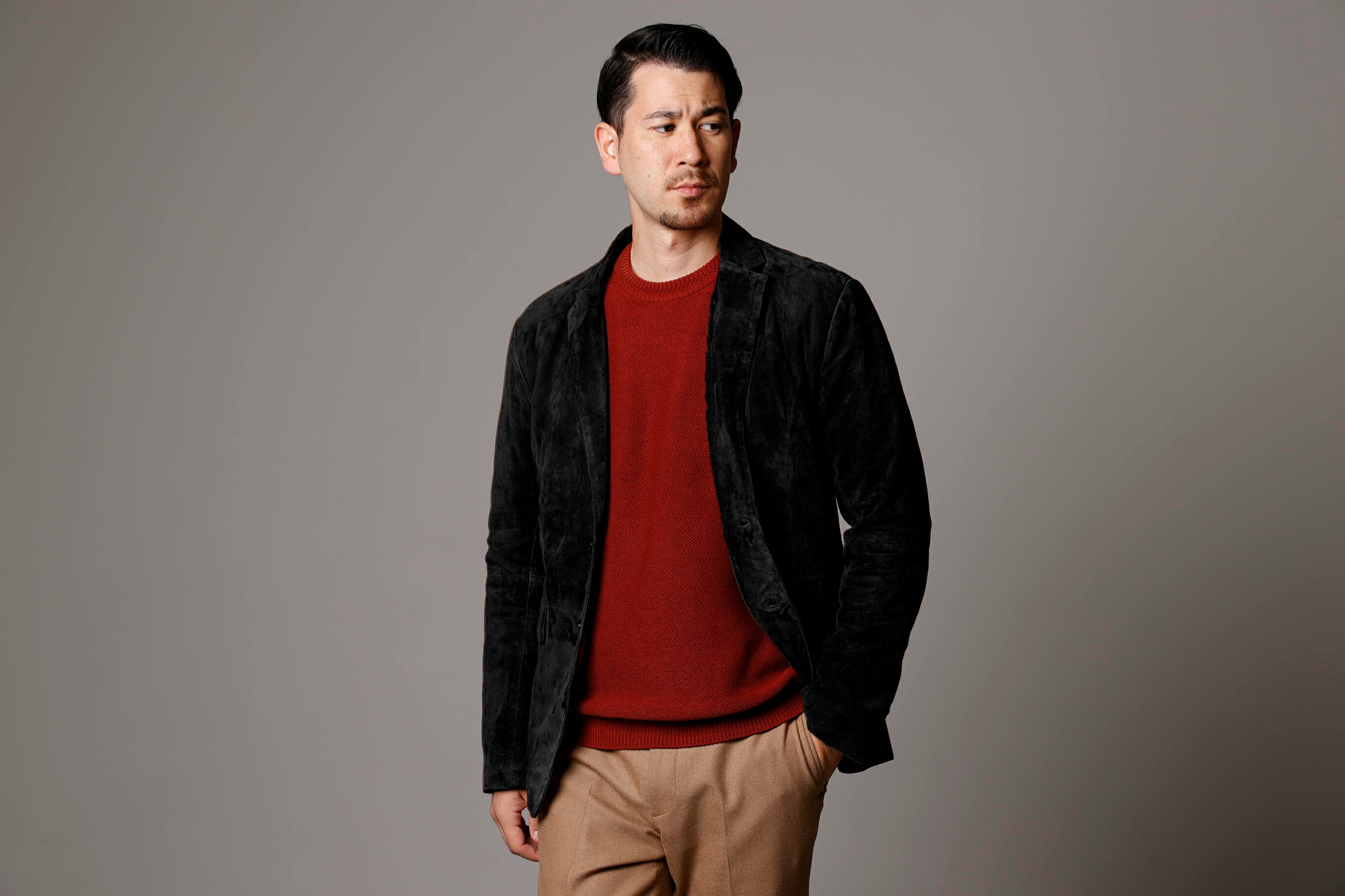 楽天市場】レザージャケット メンズ スウェード スエード 本革 ゴート