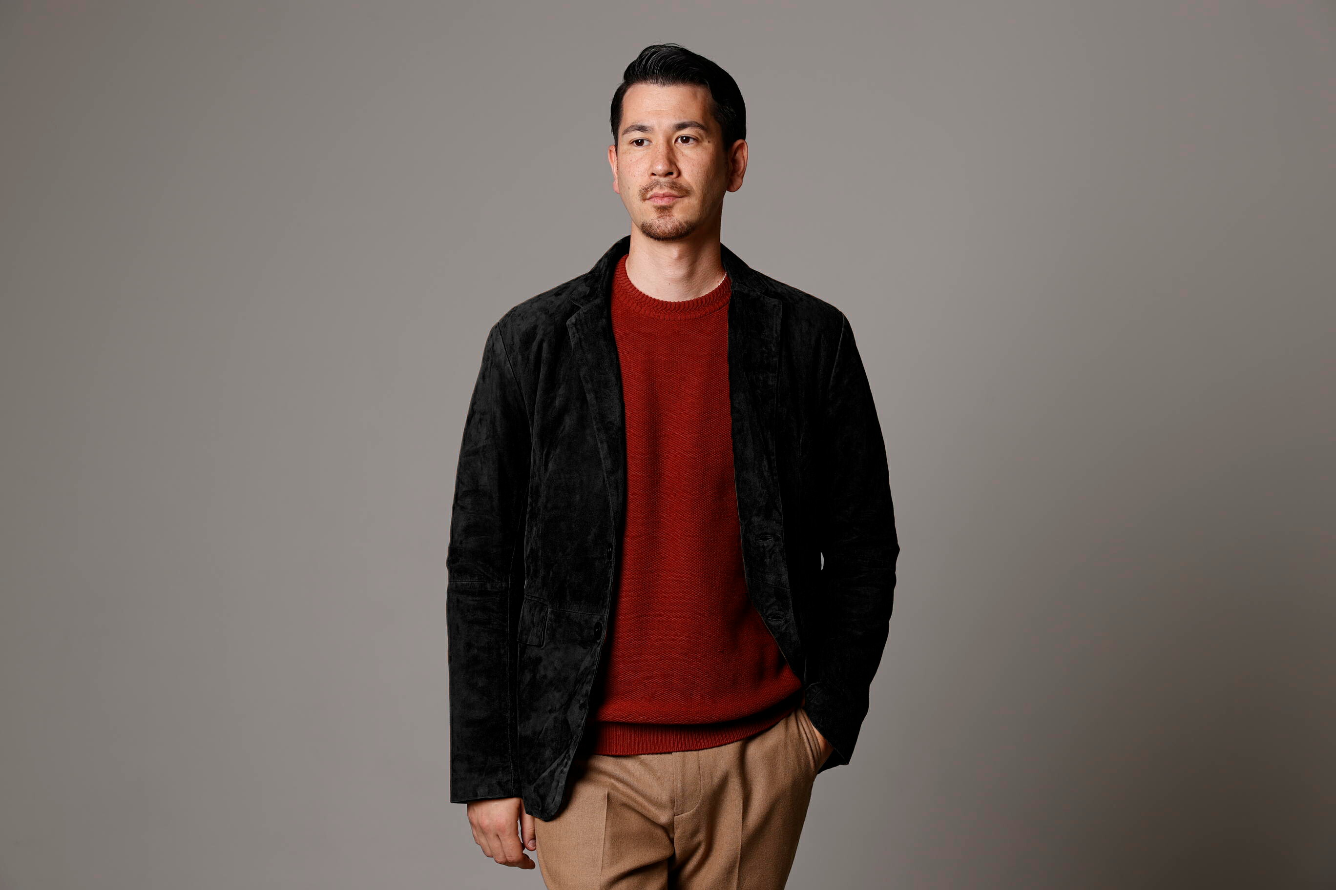 楽天市場】レザージャケット メンズ スウェード スエード 本革 ゴート