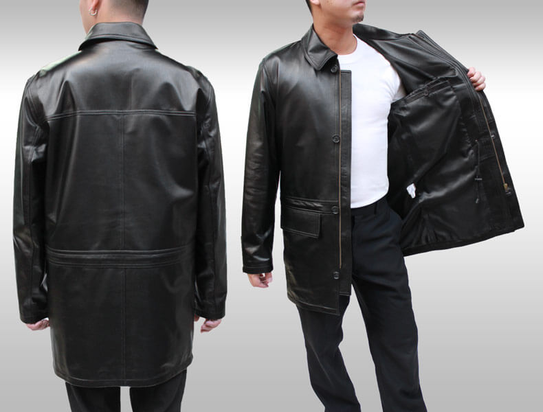 楽天市場】レザーコート メンズ ラム革レザーコート ハーフ丈レザー