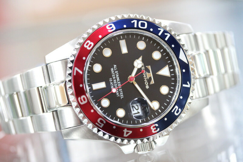 楽天市場】TECHNOS テクノス 10気圧防水 マリーン・クォーツ腕時計