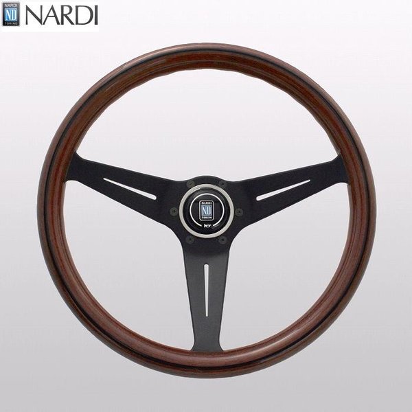 楽天市場】NARDI ナルディ N771 ウッド&ブラックスポーク ディープ