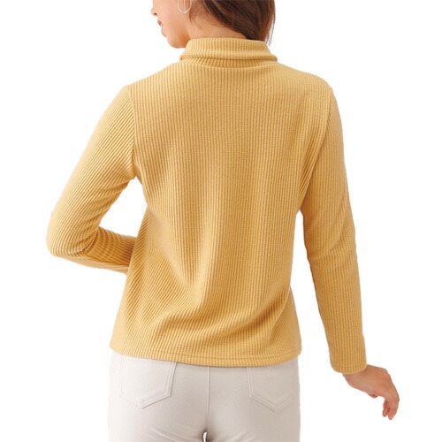 楽天市場】ハイネック カットソー レディース 発熱 保温 ソフトタッチ