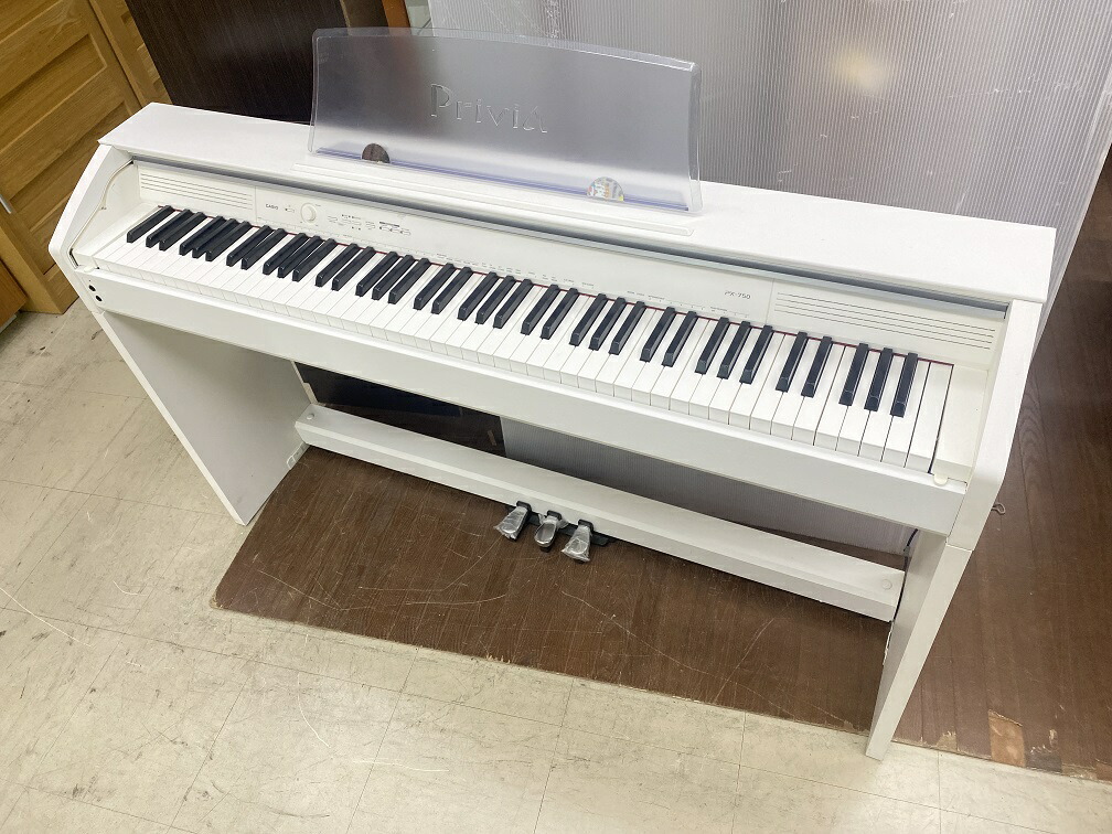 楽天市場】【中古品】CASIO カシオ Privia 電子ピアノ PX-750 白 88鍵