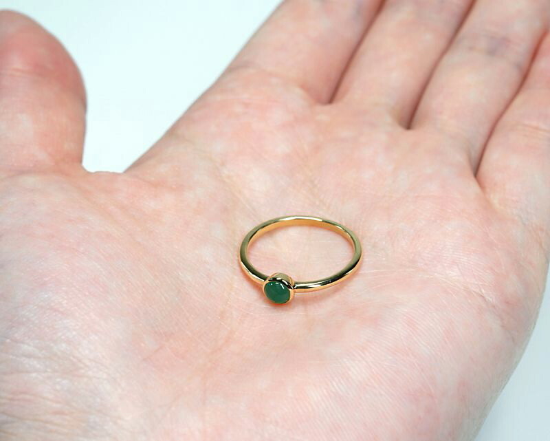 楽天市場】エメラルド 18金 リング 指輪 【幸福・希望】天然石