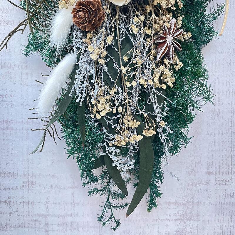 楽天市場】スワッグ ドライフラワー プリザーブドフラワー リース