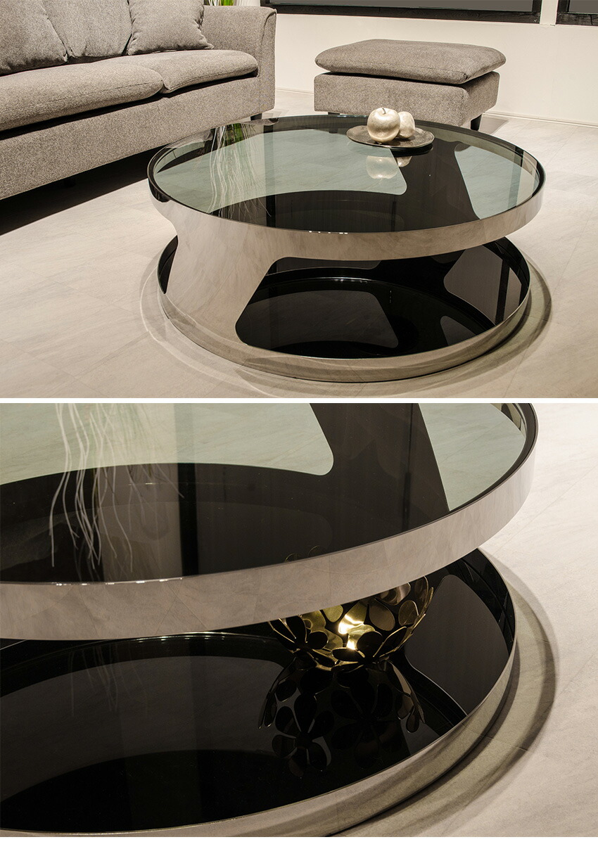 楽天市場】【送料無料】 センターテーブル 高級感 モダン 丸 テーブル