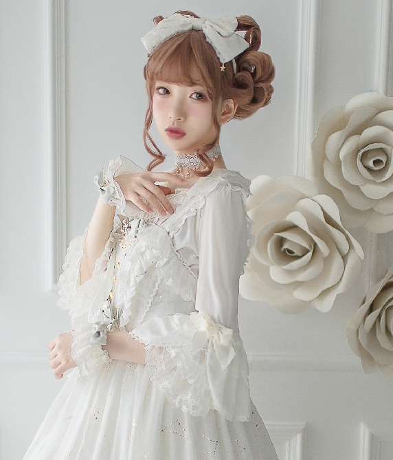 楽天市場】ロリータ 姫袖 ブラウス 十一月咲夜 フリルカラー スター