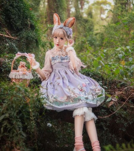 ☆うさぎとひよこのプリントジャンパースカート 楽天市場】【一部即納