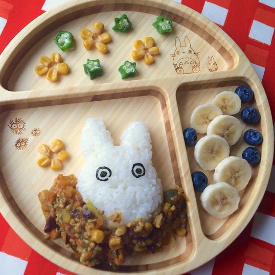 楽天市場】FUNFAM トトロ プレートセット 竹製 食器 スタジオジブリ