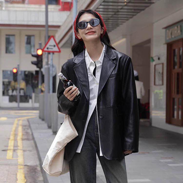 楽天市場】PUレザー ジャケット フェイクレザー レディース 秋冬