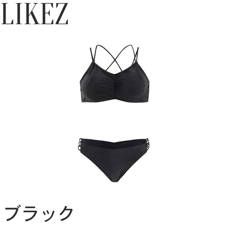 楽天市場】水着 ビキニ セパレート レディース 夏 ブラック/ホワイト S