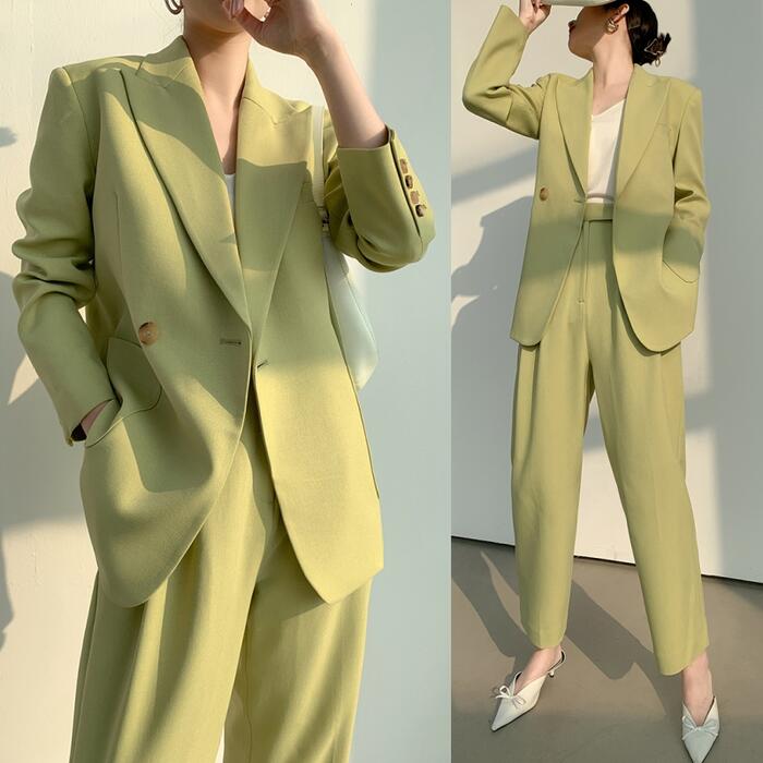 楽天市場】セットアップ ビジネス スーツ レディース パンツ セット