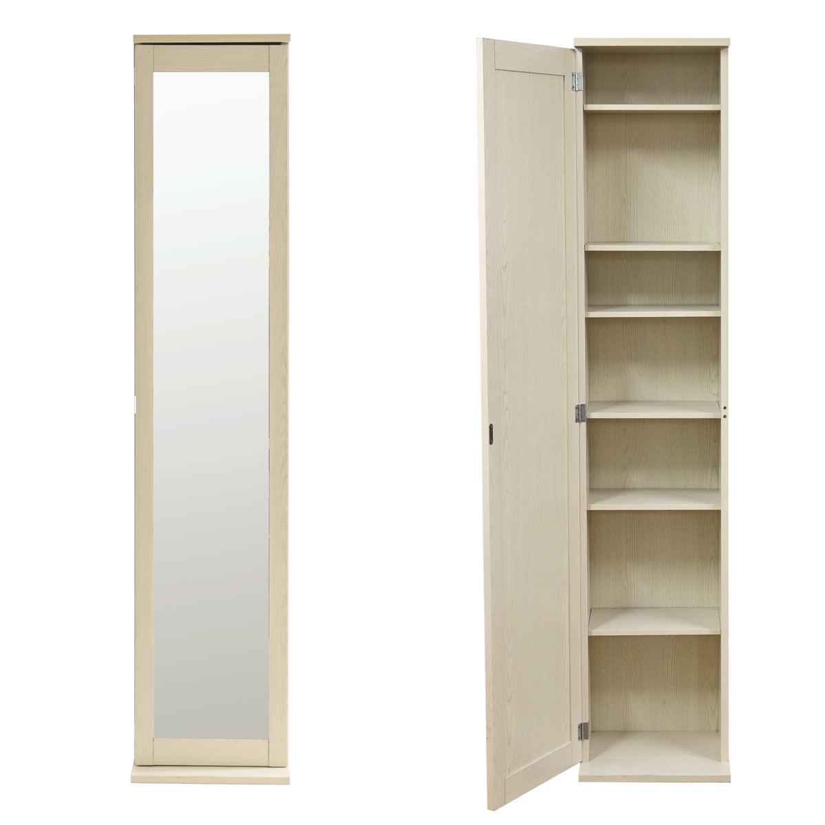 楽天市場】ボックスミラー ミラー付き収納棚 （ ミラー 鏡 収納棚 扉