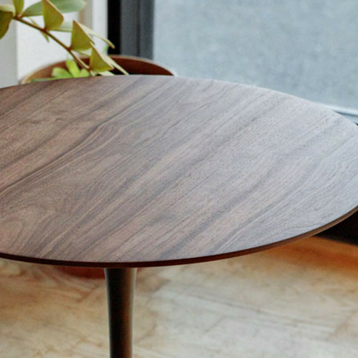 楽天市場】サイドテーブル 円型 直径52cm 高さ52cm ウォールナット