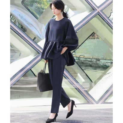 楽天市場】フロリア Flolia ランタンスリーブペプラムブラウス