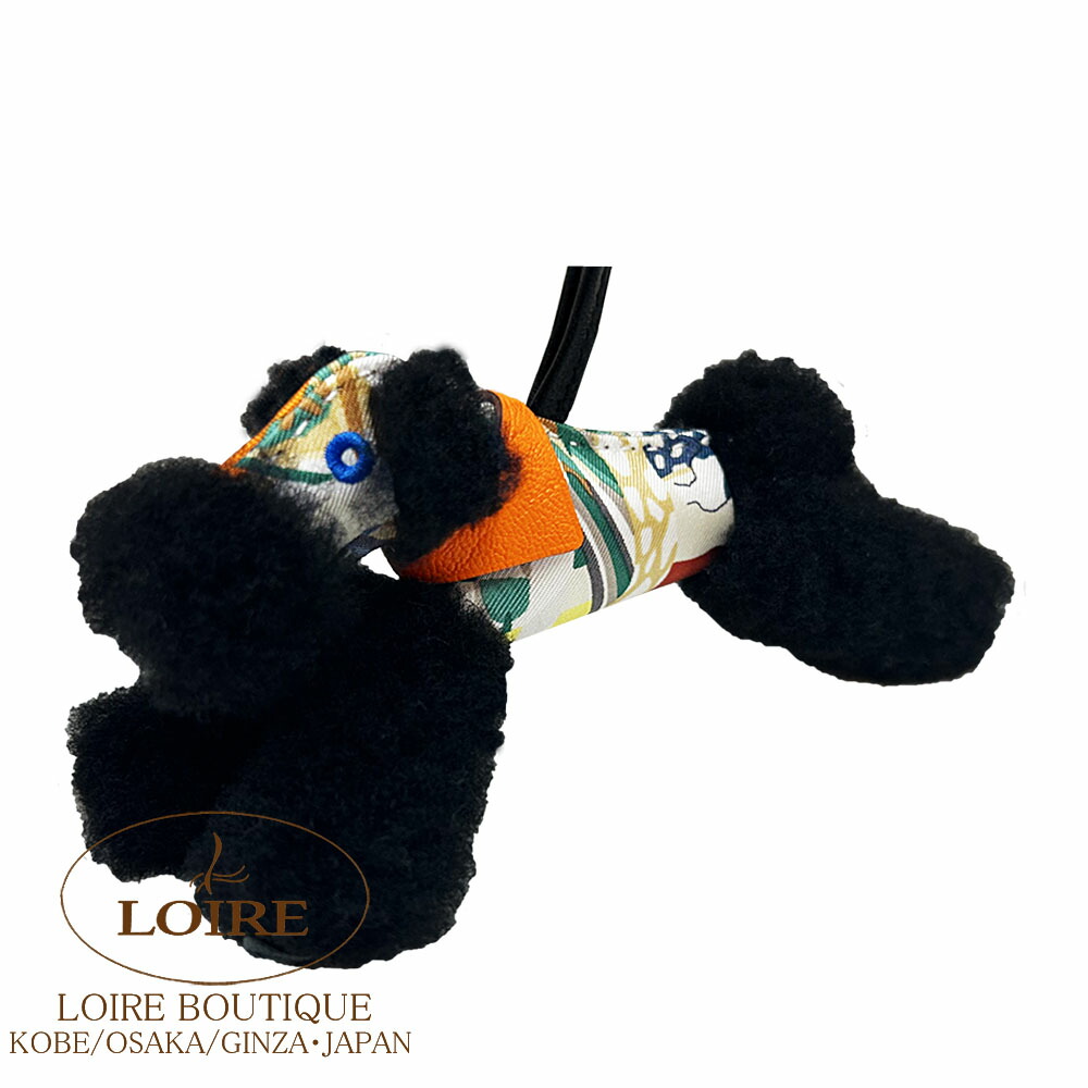 楽天市場】エルメス バディ チャーム オレンジ×グリメイヤー×クロ×クロ