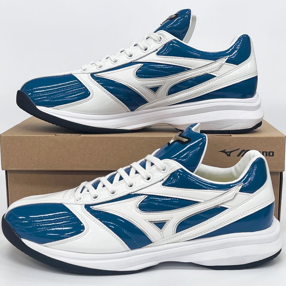 楽天市場】【サイズ交換送料無料】セルリアンブルー×ホワイト ミズノ