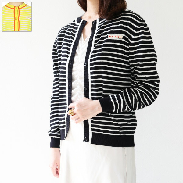 楽天市場】MARNI マルニ Strip Cardigan カーディガン 長袖 クルー