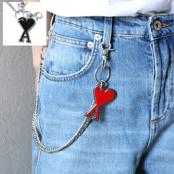 楽天市場】AMI PARIS アミパリス De Coeur Chain Key Ring Chain