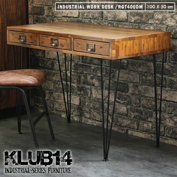楽天市場】インダストリアル家具 無垢 アイアンフレーム デスク