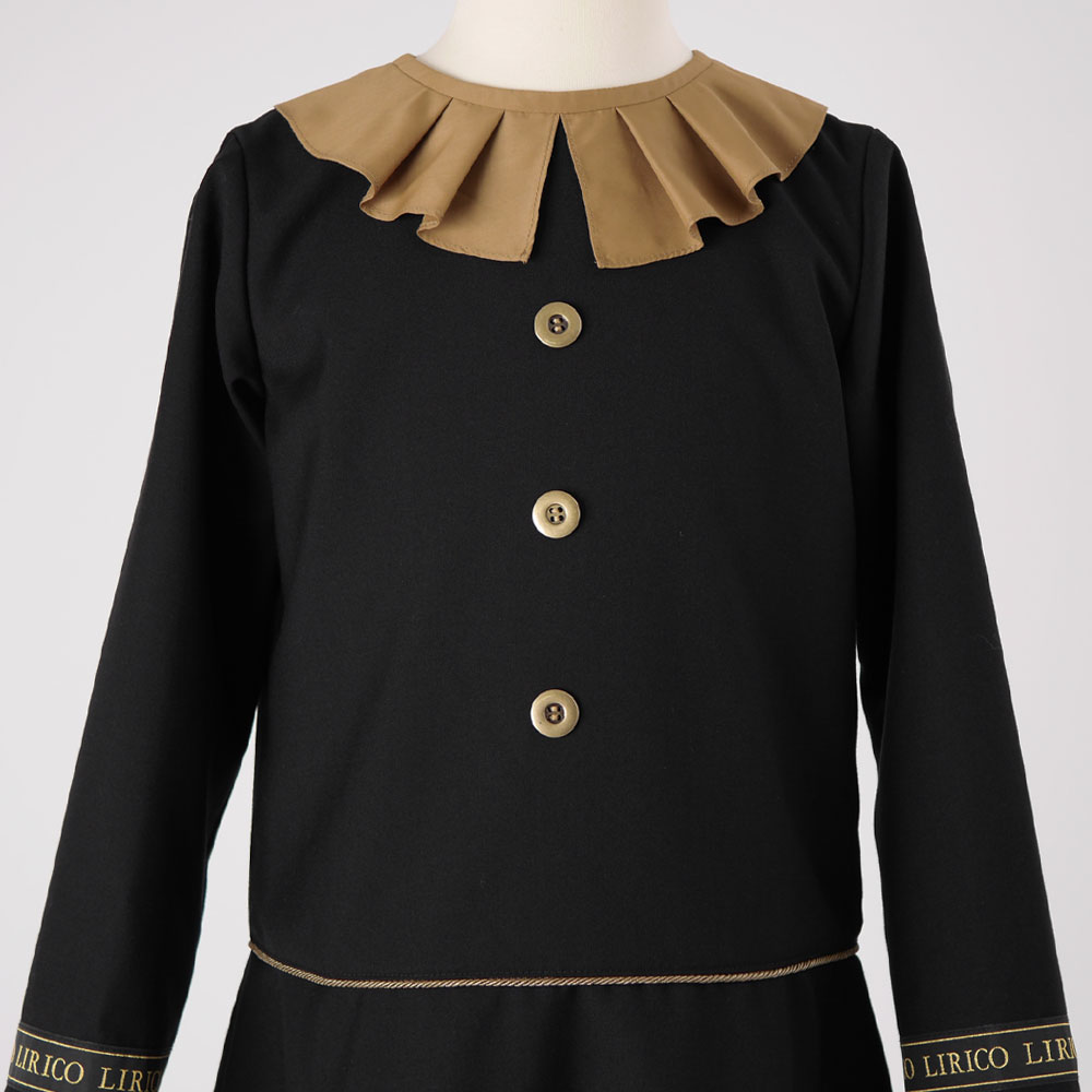 楽天市場】キッズウエア ゴールドライン切替 長袖ワンピース 120サイズ