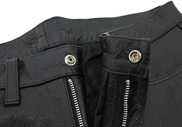 楽天市場】バッファローレザーブーツカットパンツ 水牛革 ライダース