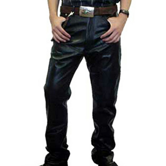 楽天市場】日本製 レザー ストレートパンツ レザーパンツ メンズ