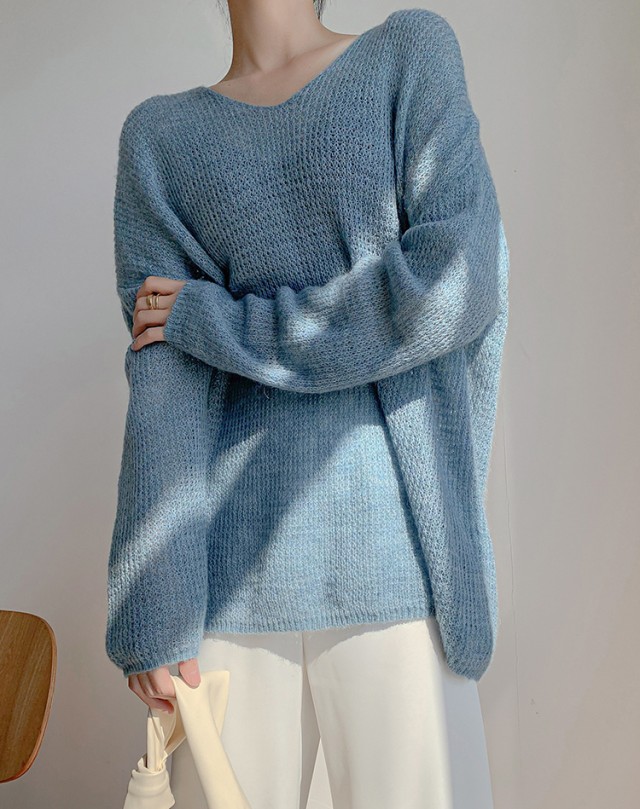 楽天市場】【一部即納】モヘア ニット セーター トップス レディース