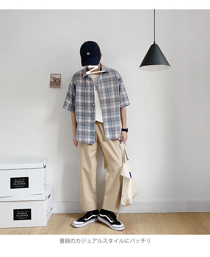 楽天市場】【送料無料】タータンチェック メンズ カジュアルシャツ