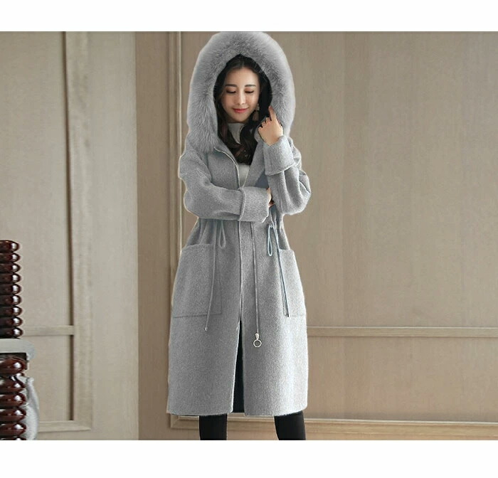 楽天市場】【送料無料】ロングコート レディース ファー付きコート