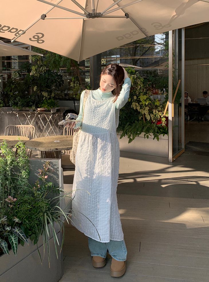 楽天市場】【半額クーポン対象】前後2way シースルー ワンピース