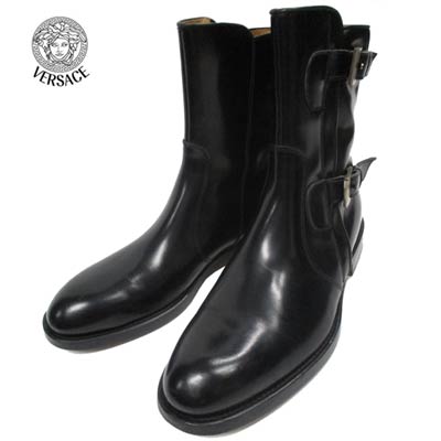 楽天市場】ヴェルサーチ VERSACE メンズ レザーブーツ 靴 SU2518