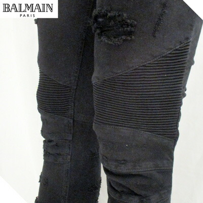 楽天市場】バルマン BALMAIN メンズ デニム スキニー デザイン