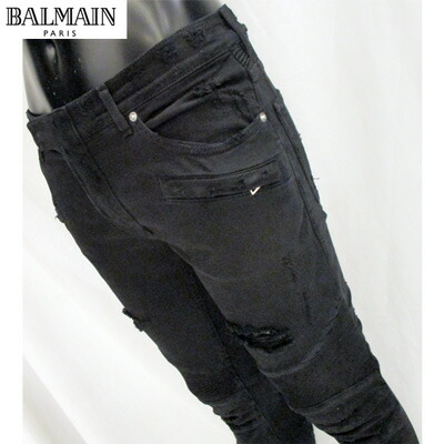 楽天市場】バルマン BALMAIN メンズ デニム スキニー デザイン