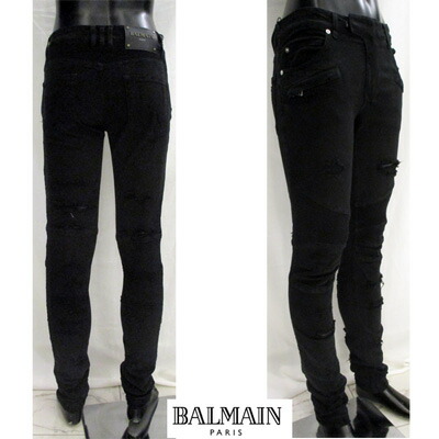 楽天市場】バルマン BALMAIN メンズ デニム スキニー デザイン