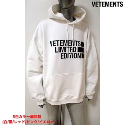 楽天市場】ヴェトモン VETEMENTS メンズ トップス パーカー フーディー