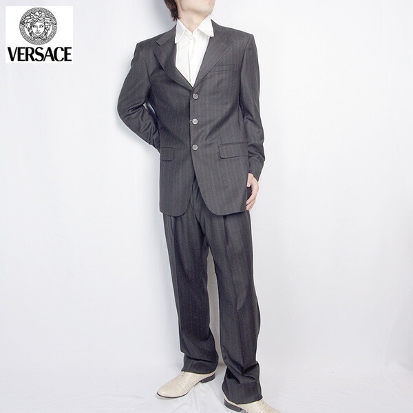 楽天市場】ヴェルサーチ VERSACE メンズ スーツ セットアップ フラップ