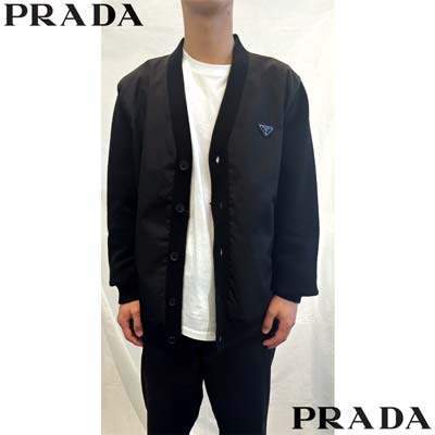 楽天市場】プラダ PRADA カーディガン メンズ トップス トライアングル