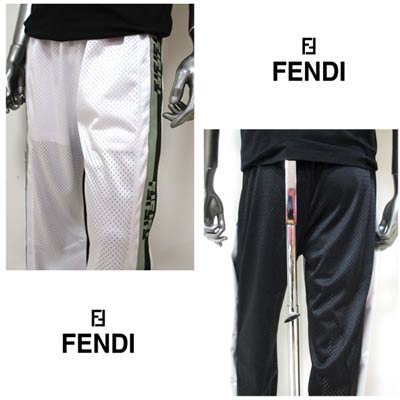 楽天市場】フェンディ FENDI メンズ パンツ ボトムス ロゴ メッシュ地