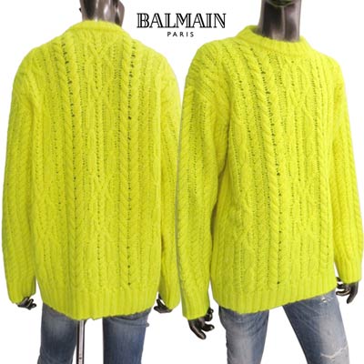楽天市場】バルマン BALMAIN メンズ トップス ニット セーター ネオン