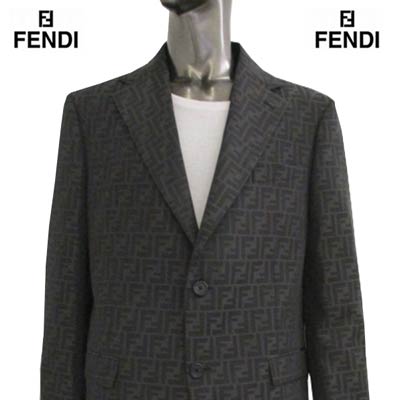 楽天市場】フェンディFENDIメンズ トップス アウター ジャケットロゴ