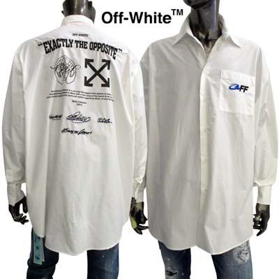 楽天市場】オフホワイト OFF-WHITE メンズ トップス シャツ 長袖